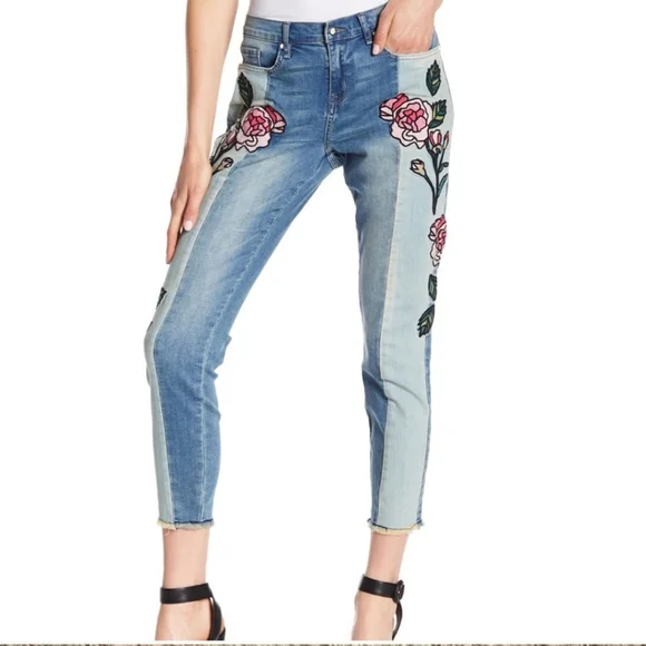 William Rast Denim Pink Floral Jeans - Picture 5 of 6